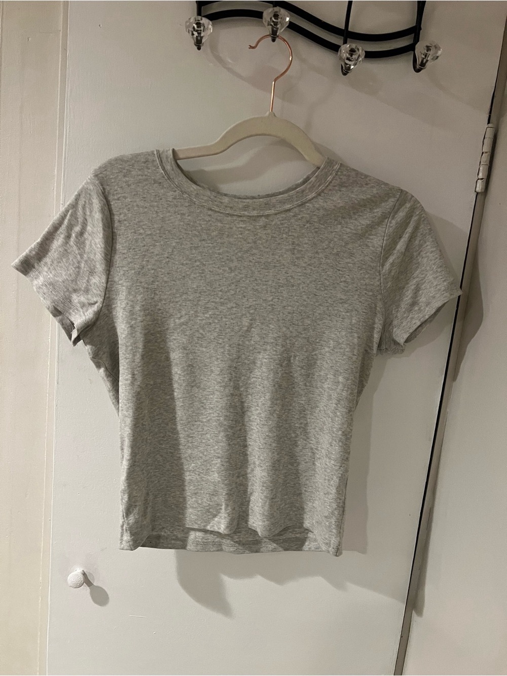 Hollister Heather Gray Short Sleeve Crewneck Tee